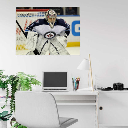 Ondrej Pavelec Goaltender Hockey Sport Wall Art Print Poster