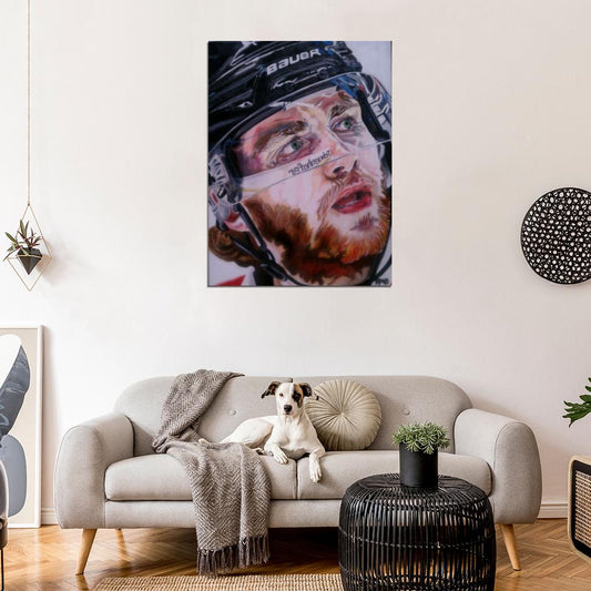 Patrick Kane Painting Art Hockey Sport Wall Art Print Poster