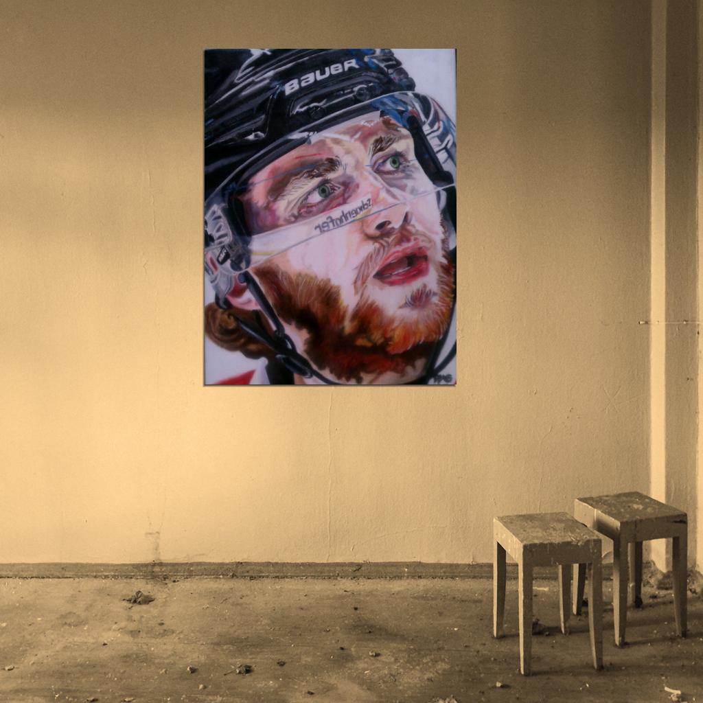 Patrick Kane Painting Art Hockey Sport Wall Art Print Poster