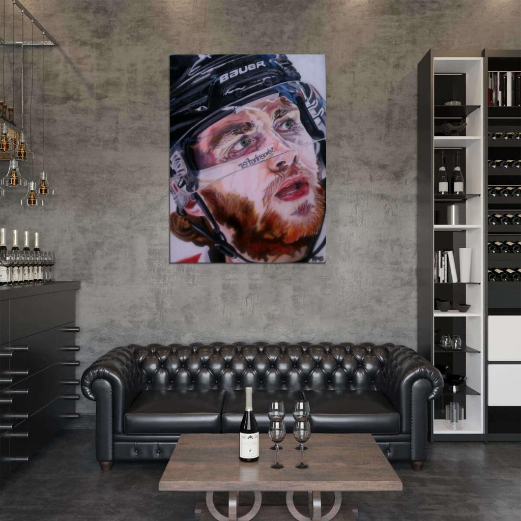 Patrick Kane Painting Art Hockey Sport Wall Art Print Poster