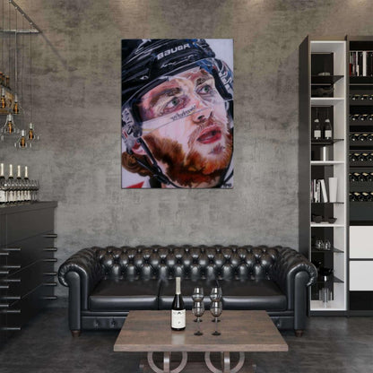 Patrick Kane Painting Art Hockey Sport Wall Art Print Poster