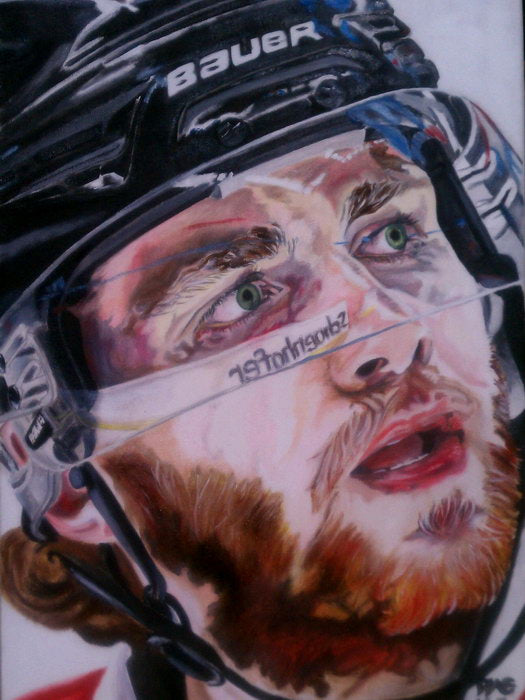 Patrick Kane Painting Art Hockey Sport Wall Art Print Poster