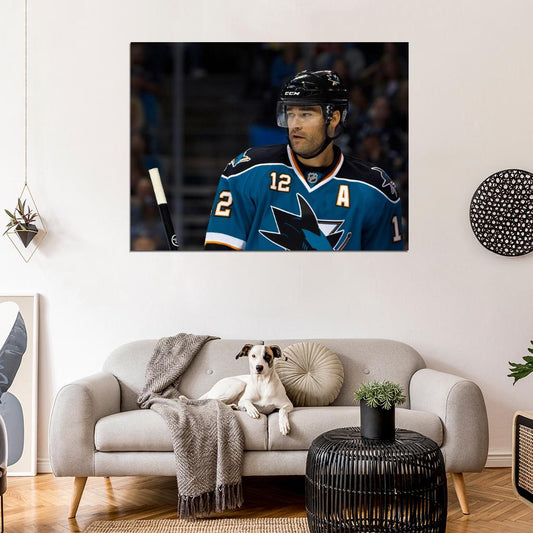 Patrick Marleau Hockey Sport Wall Art Print Poster