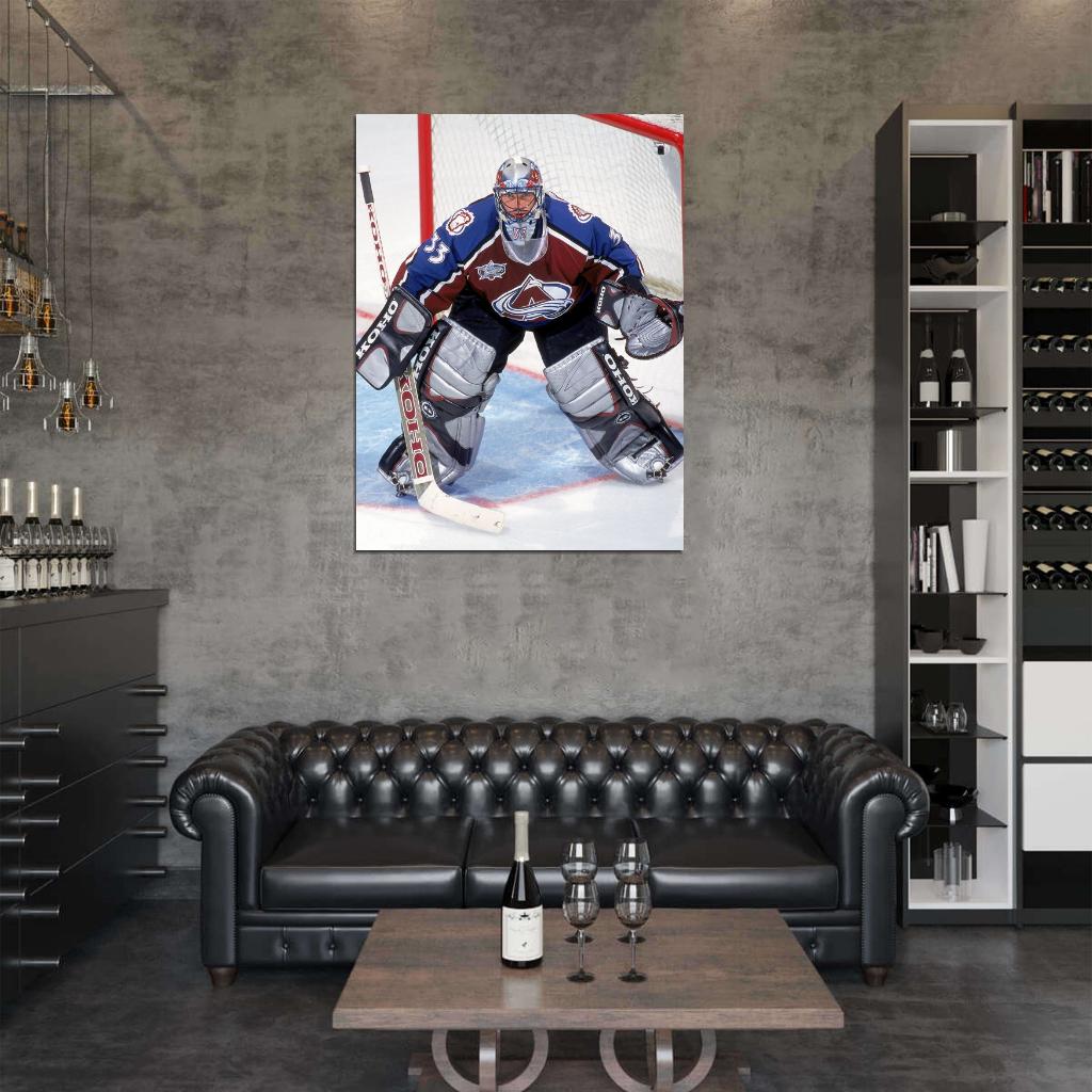 Patrick Roy Goaltender Hockey Sport Wall Art Print Poster