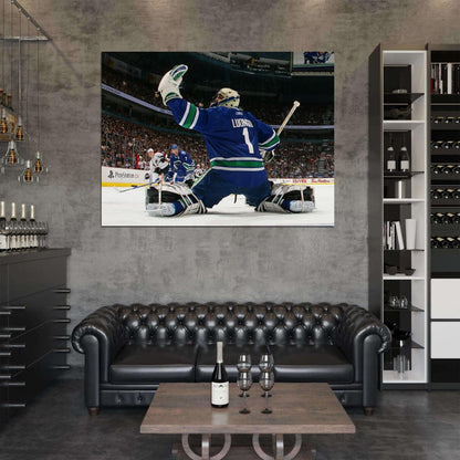 Roberto Luongo Goaltender Hockey Sport Wall Art Print Poster