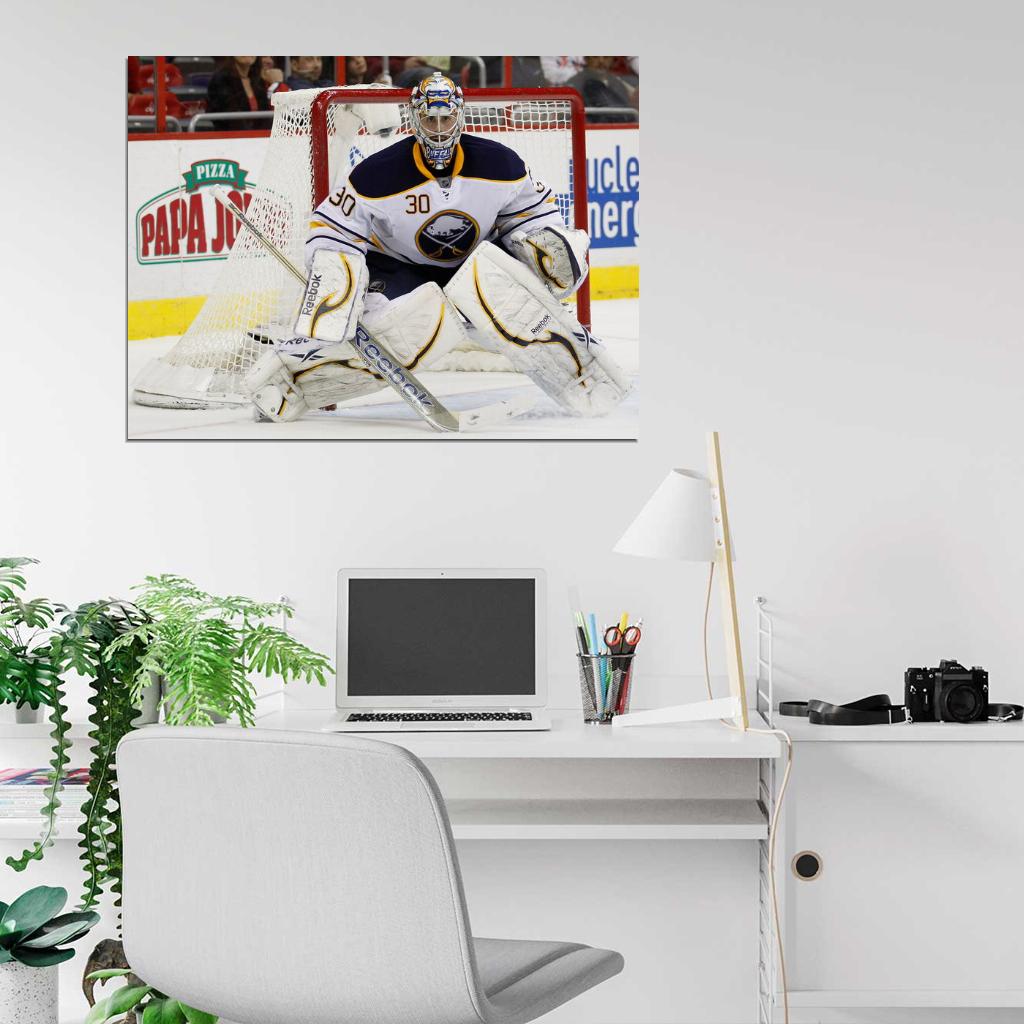 Ryan Miller Goaltender Hockey Sport Wall Art Print Poster
