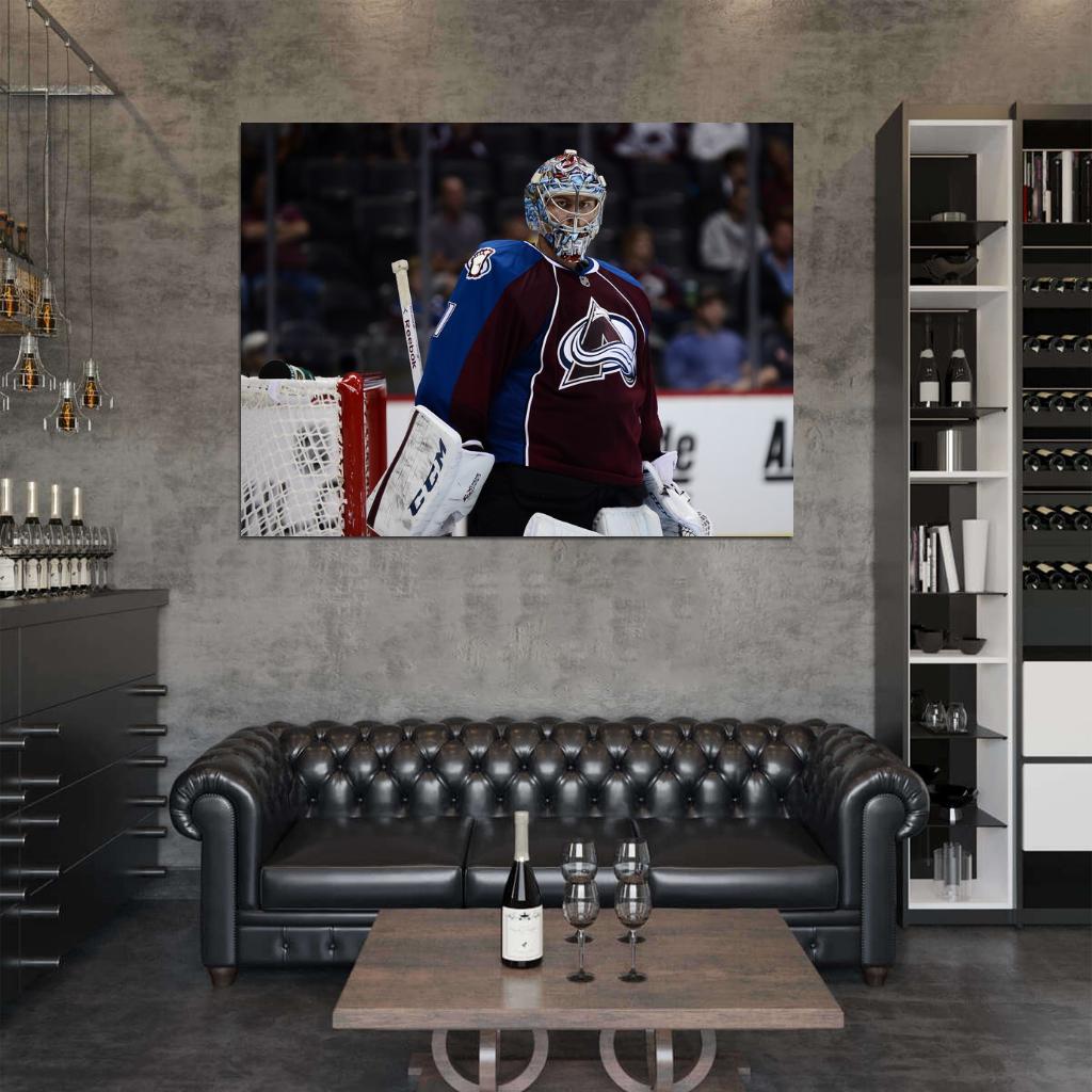 Semyon Varlamov Goaltender Hockey Sport Wall Art Print Poster