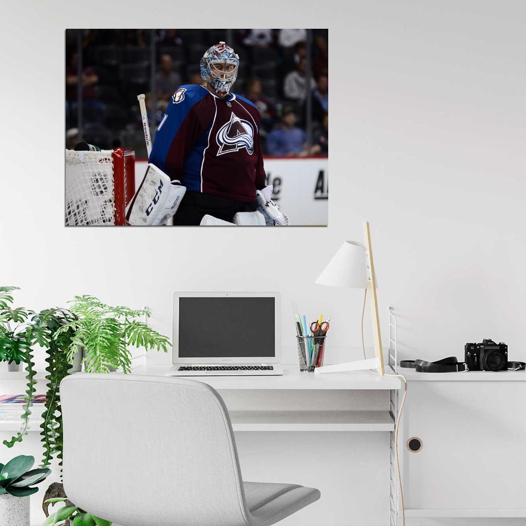 Semyon Varlamov Goaltender Hockey Sport Wall Art Print Poster