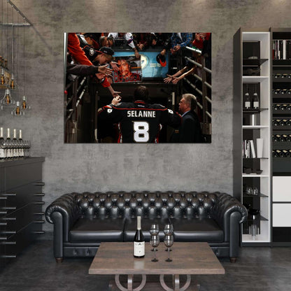 Teemu Ilmari Selanne Hockey Sport Wall Art Print Poster