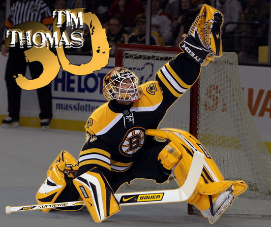 Tim Thomas Goaltender Painting Art Hockey Sport Wall Art Print Poster