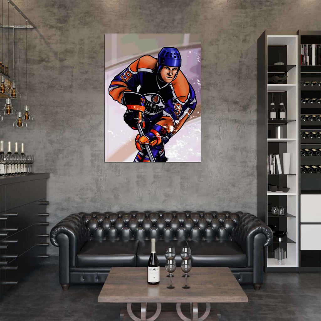 Wayne Gretzky Painting Art Hockey Sport Wall Art Print Poster