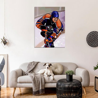 Wayne Gretzky Painting Art Hockey Sport Wall Art Print Poster