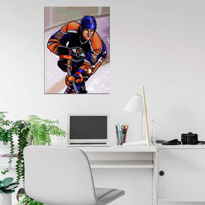 Wayne Gretzky Painting Art Hockey Sport Wall Art Print Poster