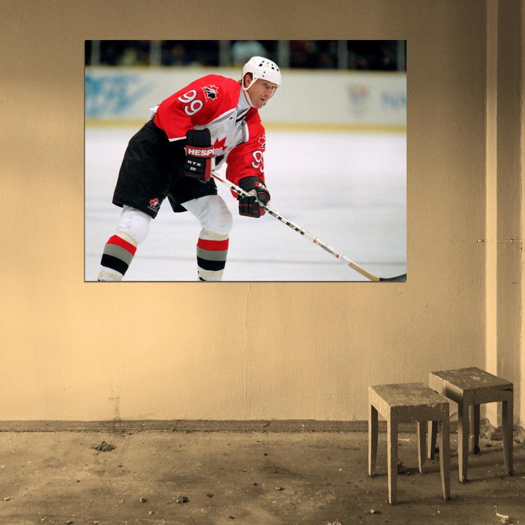 Wayne Gretzky Classic Retro Hockey Sport Wall Art Print Poster