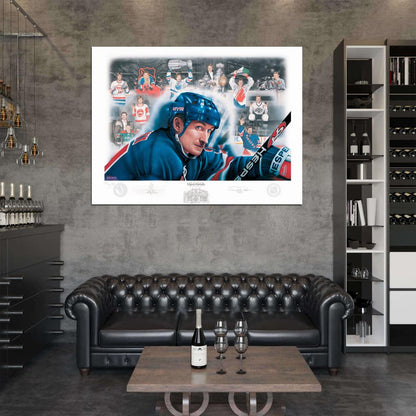 Wayne Gretzky Classic Painting Art Hockey Sport Wall Art Print Poster
