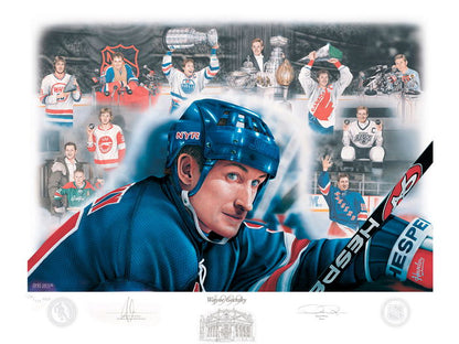 Wayne Gretzky Classic Painting Art Hockey Sport Wall Art Print Poster