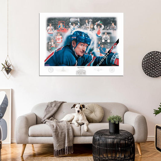 Wayne Gretzky Classic Painting Art Hockey Sport Wall Art Print Poster
