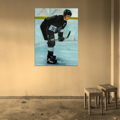Wayne Gretzky Painting Art Classic Hockey Sport Wall Art Print Poster