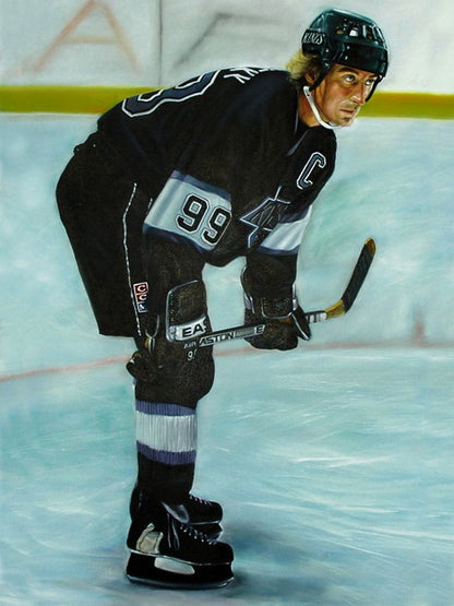Wayne Gretzky Painting Art Classic Hockey Sport Wall Art Print Poster