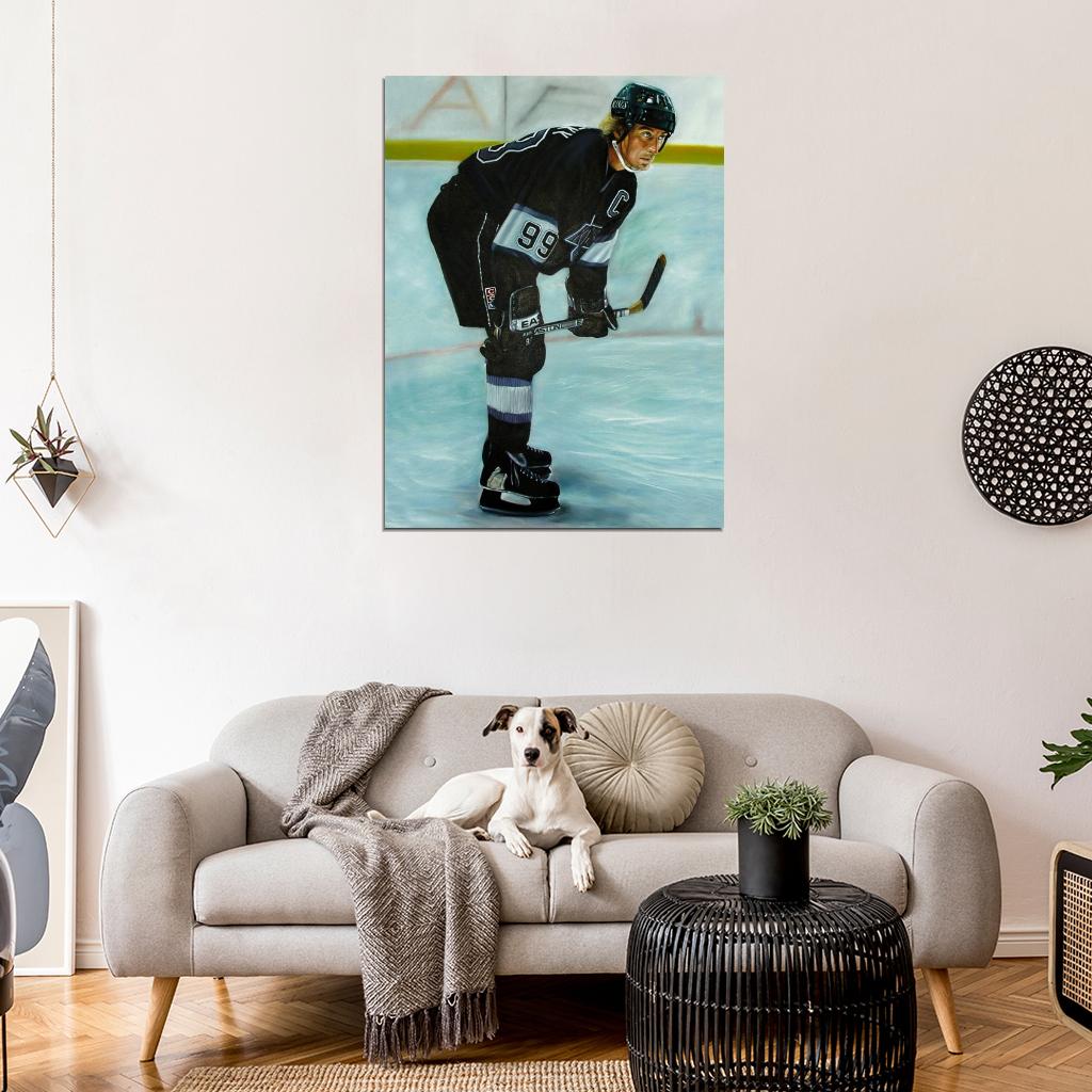 Wayne Gretzky Painting Art Classic Hockey Sport Wall Art Print Poster