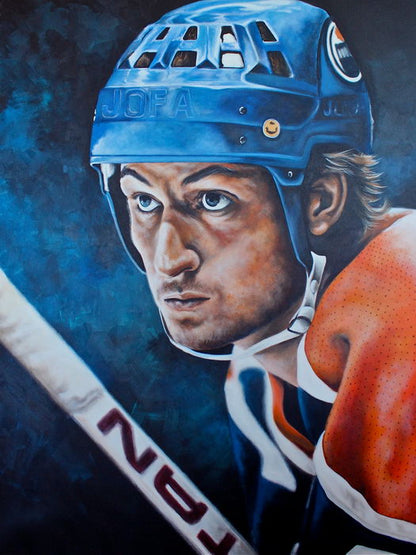 Wayne Gretzky Painting Art Classic Hockey Sport Wall Art Print Poster