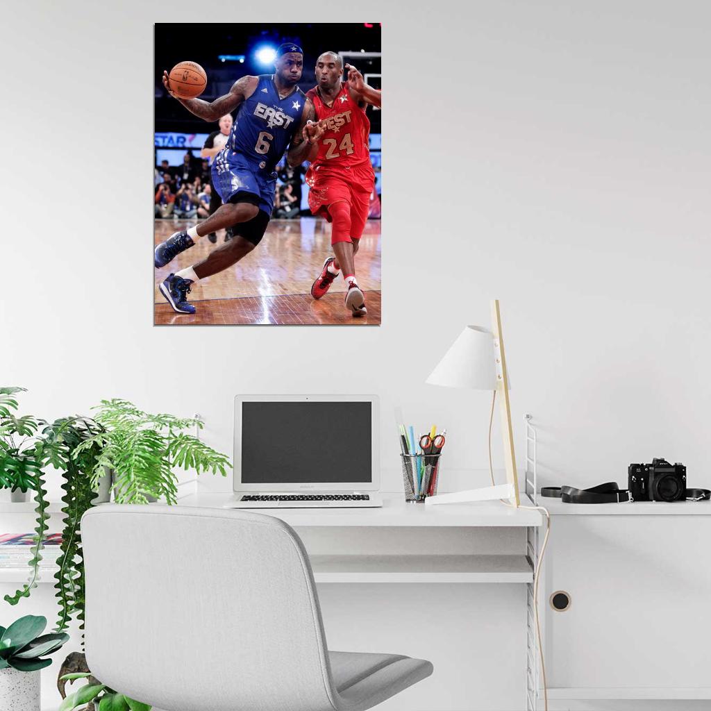 Lebron James East All-Star Game Basketball Sport Wall Art Print Poster