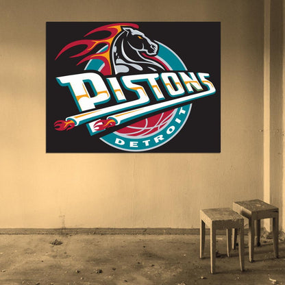 Classic Logo Retro Basketball Sport Wall Art Print Poster