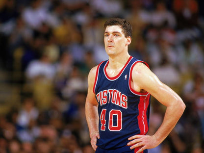 Bill Laimbeer Classic Retro Basketball Sport Wall Art Print Poster