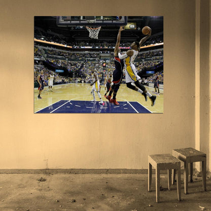 Paul George Slam Dunk Basketball Sport Wall Art Print Poster