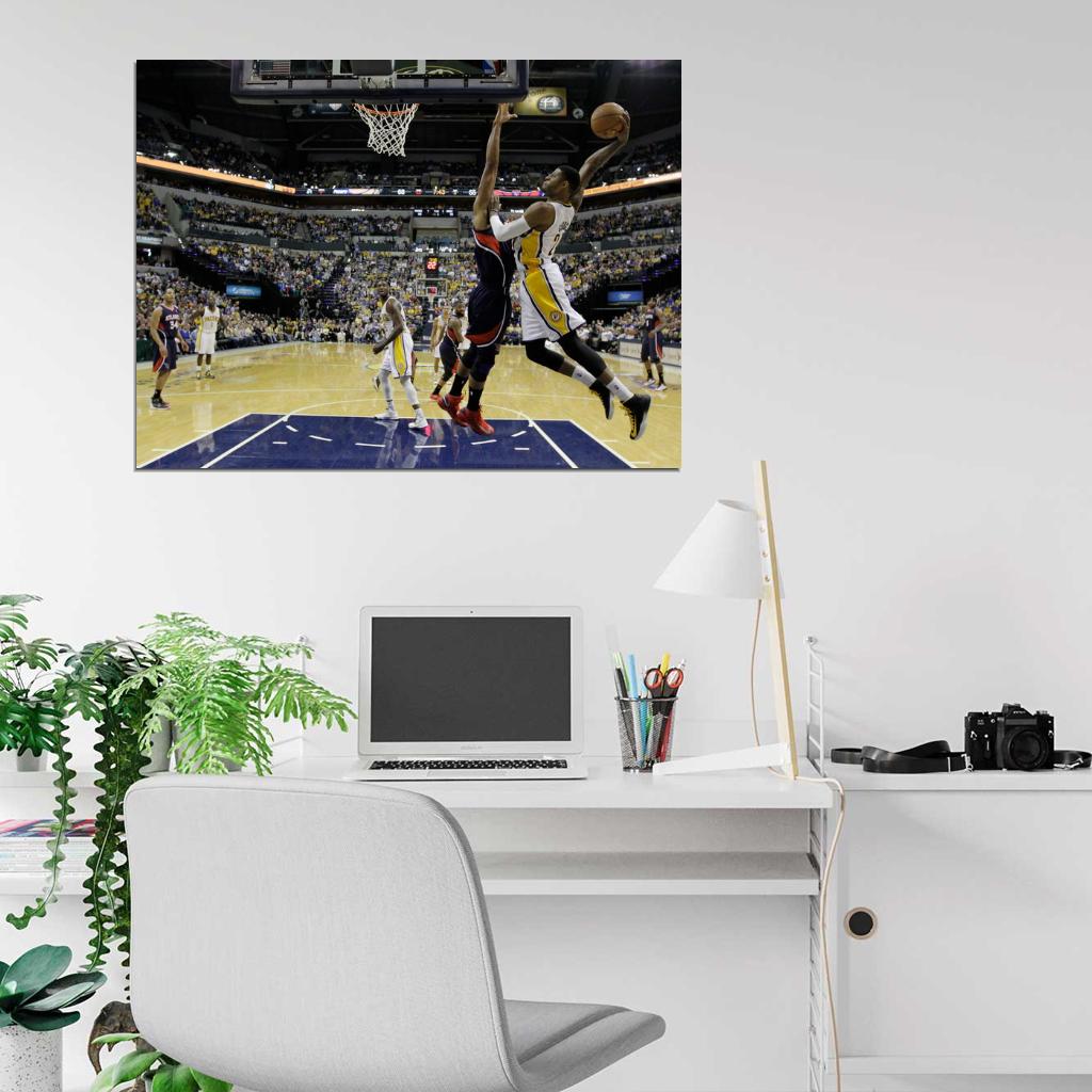 Paul George Slam Dunk Basketball Sport Wall Art Print Poster