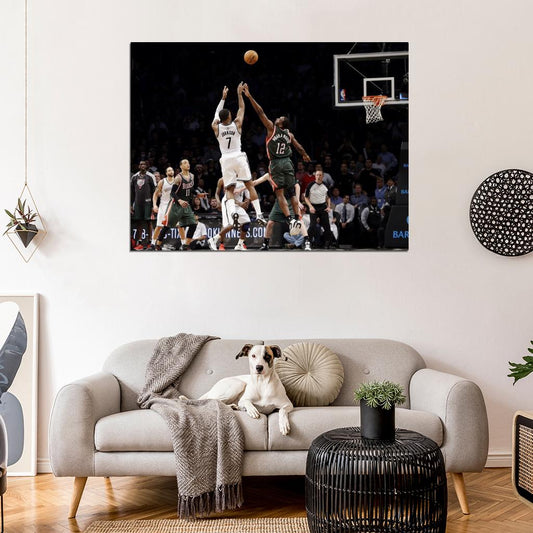 Joe Johnson Game Winner Buzzer Beater Clutch Shot Basketball Sport Wall Art Print Poster