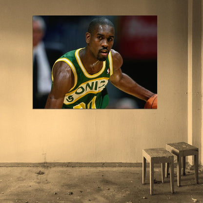 Gary Payton Basketball Sport Wall Art Print Poster