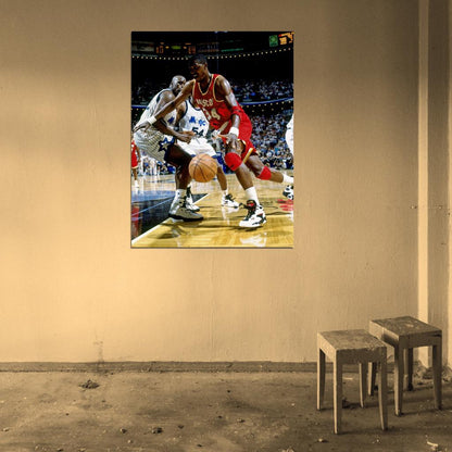 Hakeem Olajuwon The Dream Game Basketball Sport Wall Art Print Poster