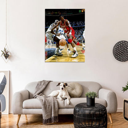 Hakeem Olajuwon The Dream Game Basketball Sport Wall Art Print Poster