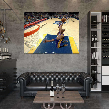 Black Mamba Dunk Basketball Sport Wall Art Print Poster