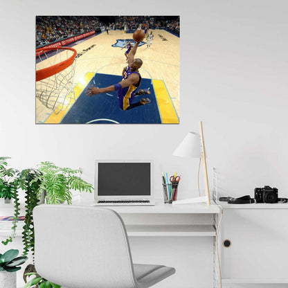 Black Mamba Dunk Basketball Sport Wall Art Print Poster