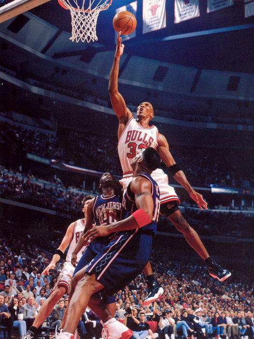 Scottie Pippen Retro Basketball Sport Wall Art Print Poster