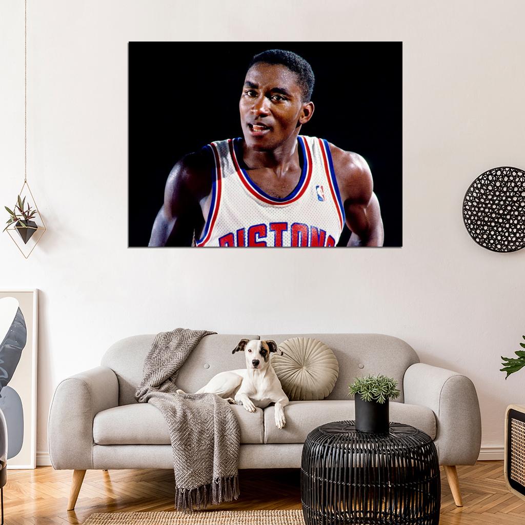 Isiah Thomas Retro Vintage Basketball Sport Wall Art Print Poster