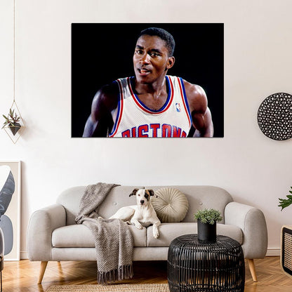 Isiah Thomas Retro Vintage Basketball Sport Wall Art Print Poster