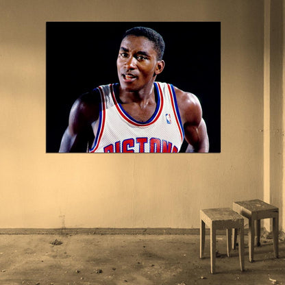 Isiah Thomas Retro Vintage Basketball Sport Wall Art Print Poster