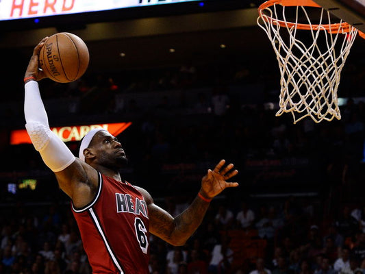 Lebron James Dunk Basketball Sport Wall Art Print Poster