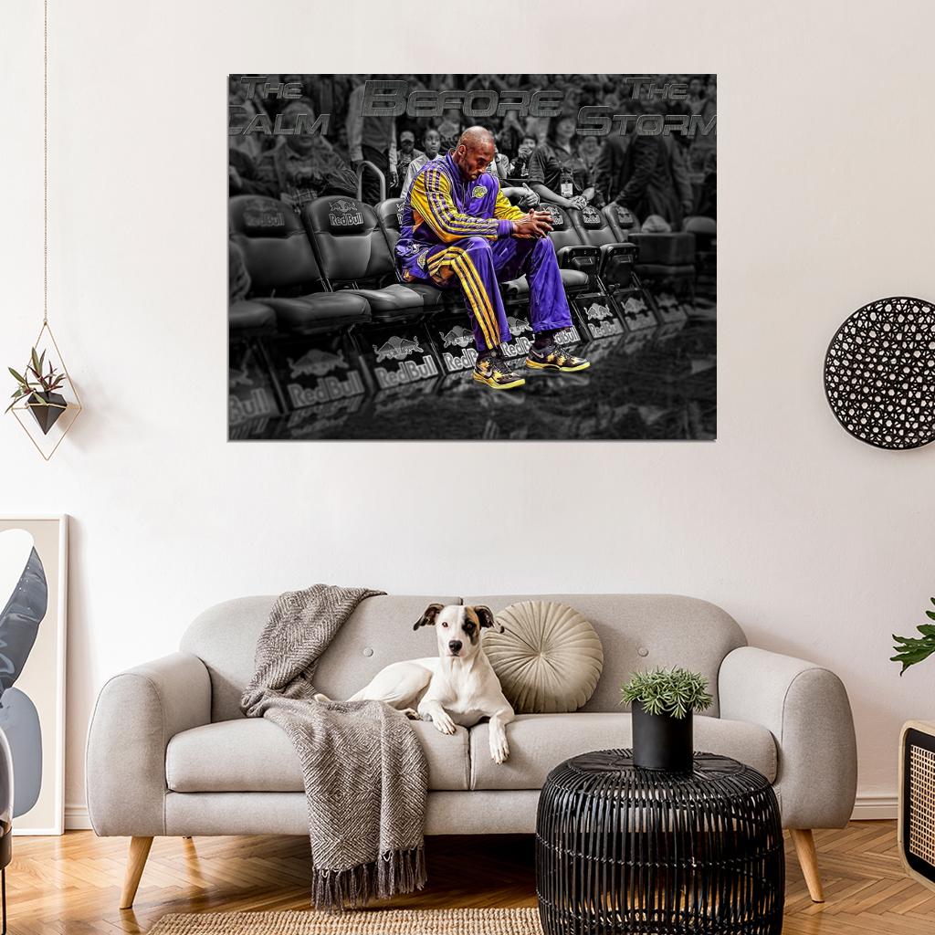 Black Mamba Comeback Return Los Angeles Basketball Sport Wall Art Print Poster