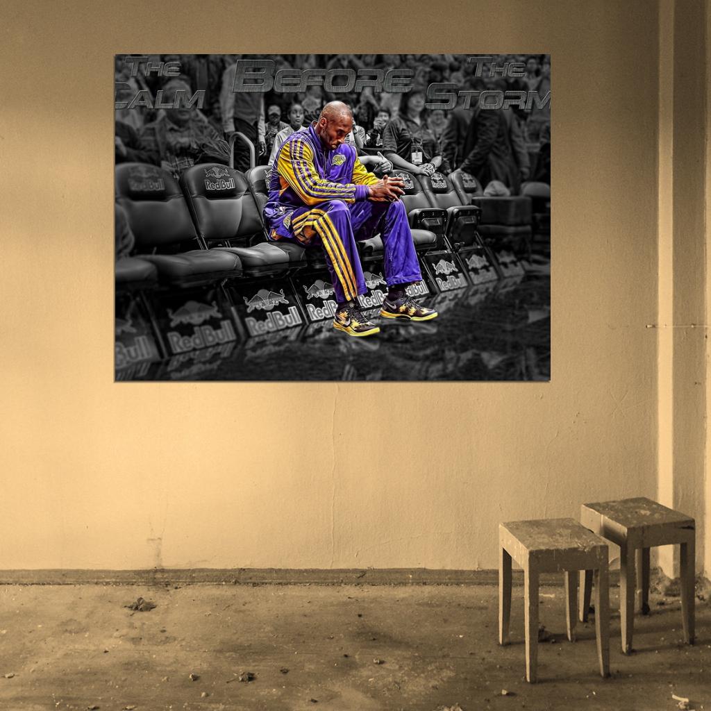 Black Mamba Comeback Return Los Angeles Basketball Sport Wall Art Print Poster