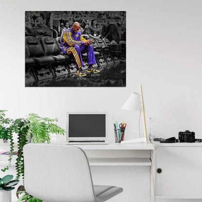 Black Mamba Comeback Return Los Angeles Basketball Sport Wall Art Print Poster