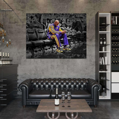 Black Mamba Comeback Return Los Angeles Basketball Sport Wall Art Print Poster