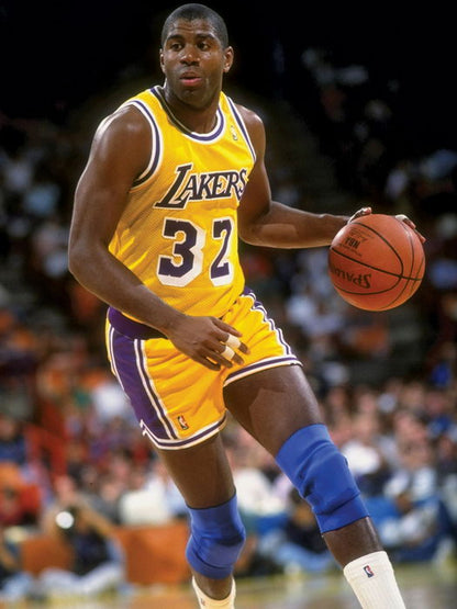 Magic Johnson Los Angeles Retro Basketball Sport Wall Art Print Poster