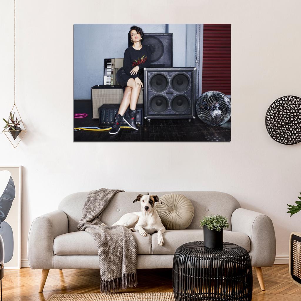 Alicia Keys R&B Music Singer Rare Wall Art Print Poster
