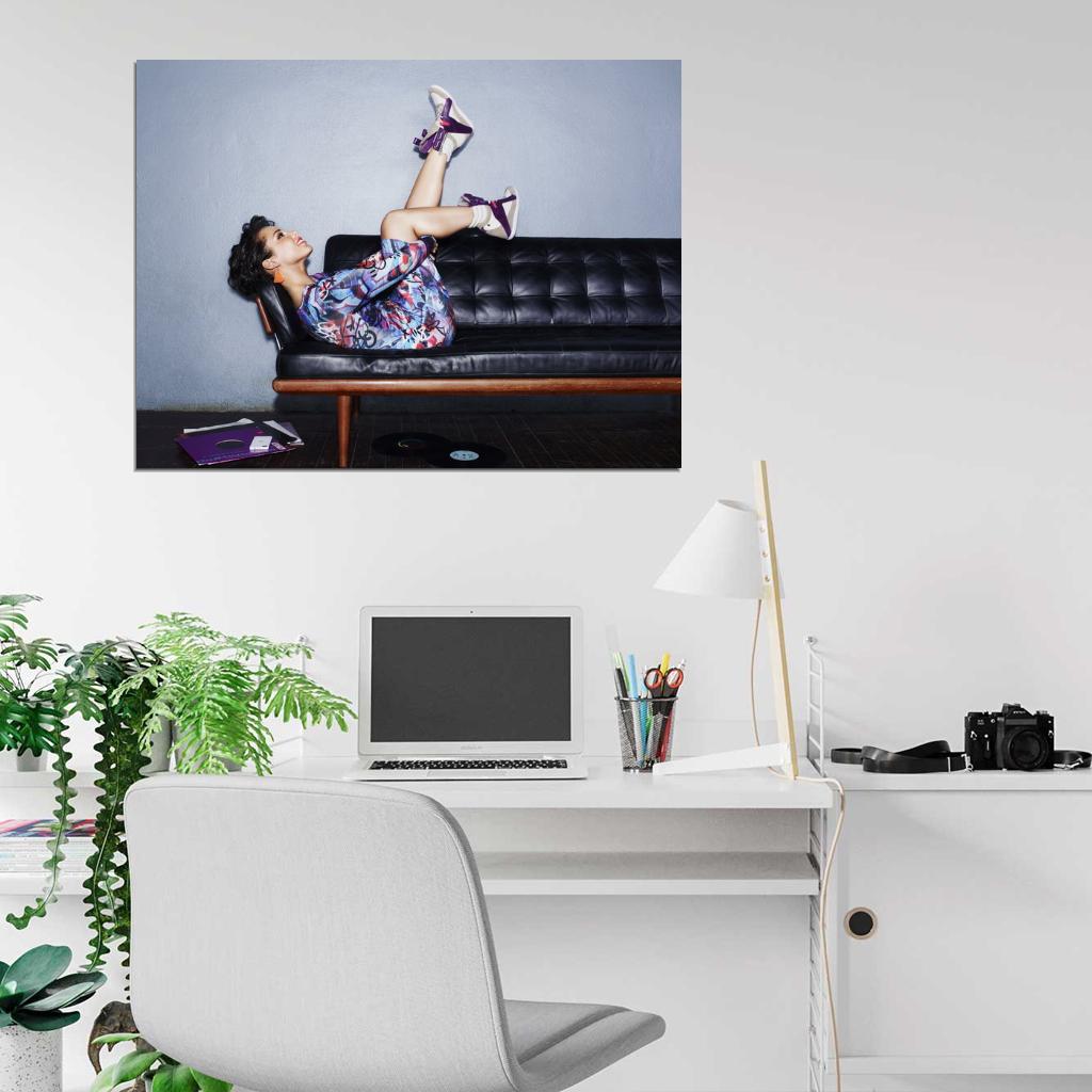 Alicia Keys Smile R&B Singer Rare Wall Art Print Poster