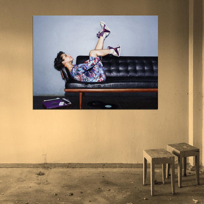 Alicia Keys Smile R&B Singer Rare Wall Art Print Poster