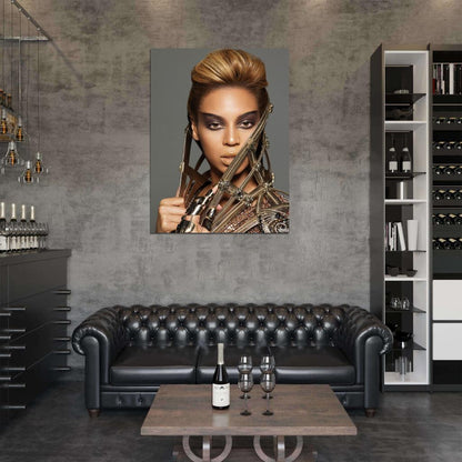 Beyonce Portrait R&B Singer Rare Wall Art Print Poster